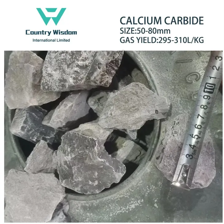 China Factory Sell Calcium Carbide With All Size 50-80mm / Gas Yield 295L/Kg