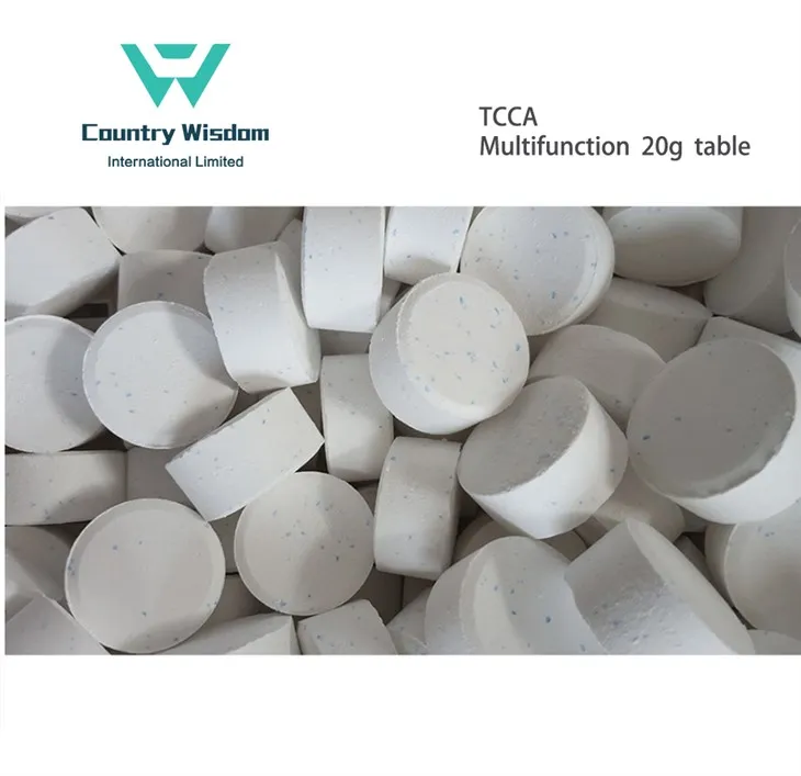 Toppkvalitets TCCA multifunksjons 20g tablett for svømmebassengvanndesinfeksjon